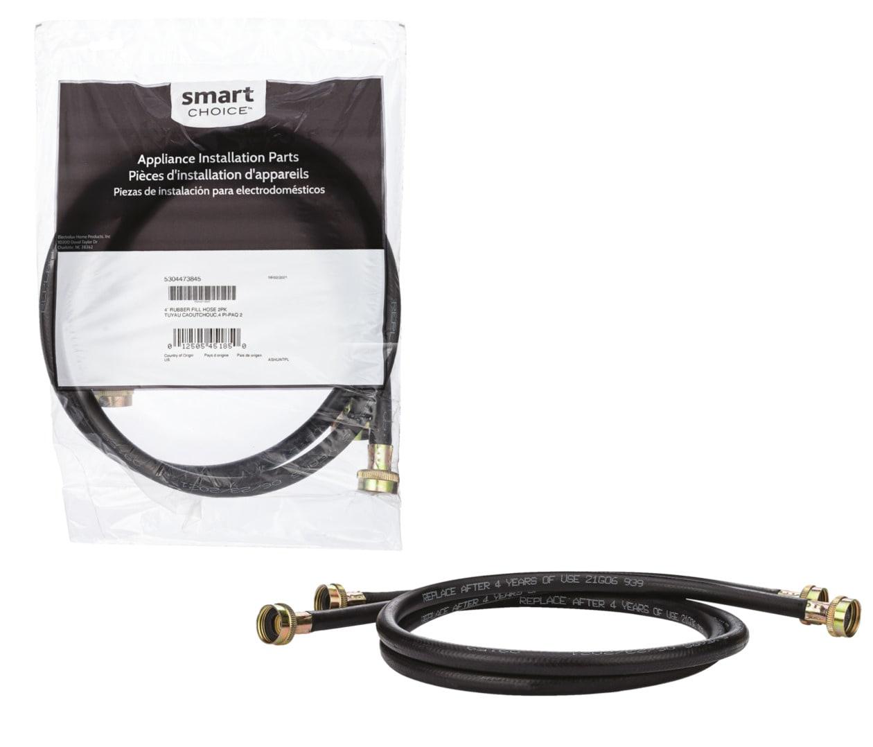 Frigidaire 5304473845 4' Laundry Rubber Fill Hose - 2 pack
