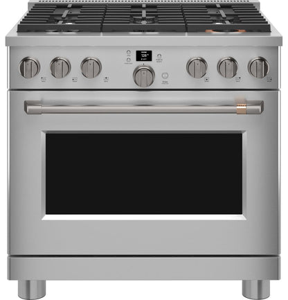 Cafe CGY366P2TS1 CAF(EBACK)™ 36" Smart All-Gas Commercial-Style Range with 6 Burners (Natural Gas)