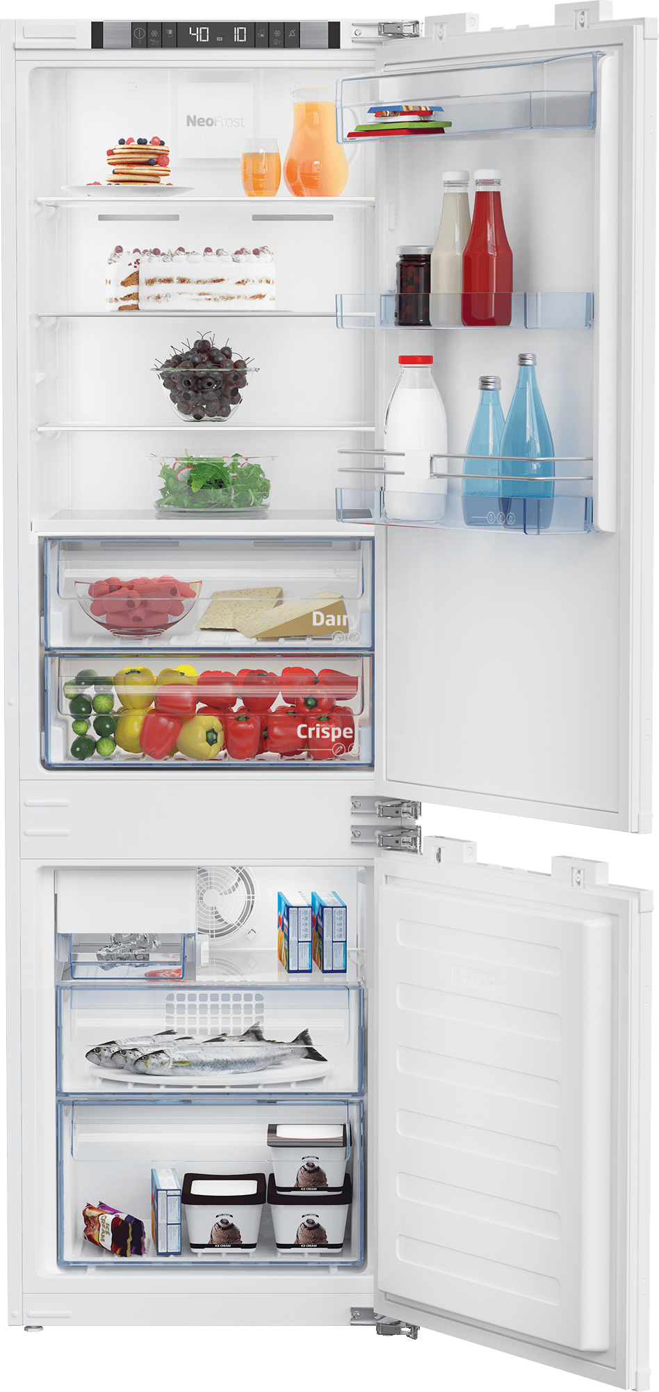 Beko 24" Bottom Freezer Built-In Refrigerator