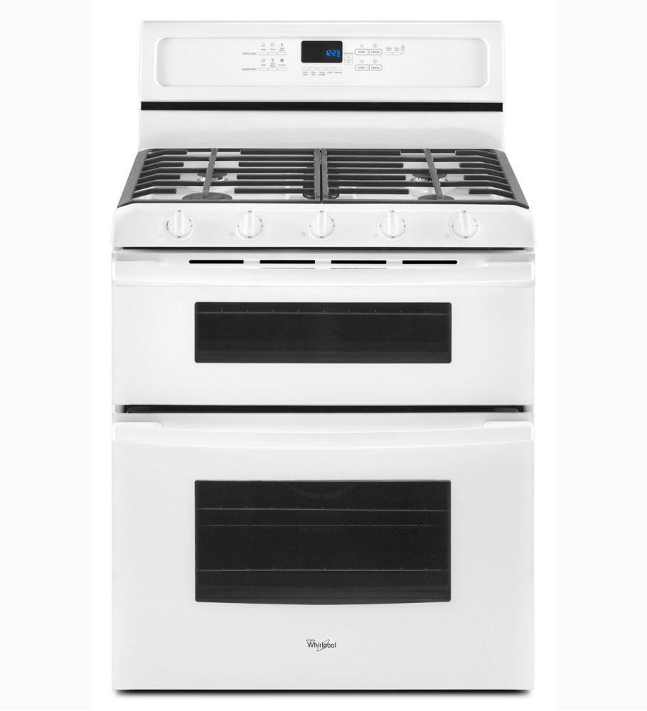 Whirlpool GGG390LXB Gold® Double Oven Freestanding Gas Range