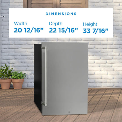 Danby 4.4 cu. ft. Outdoor Fridge in Stainless Steel
