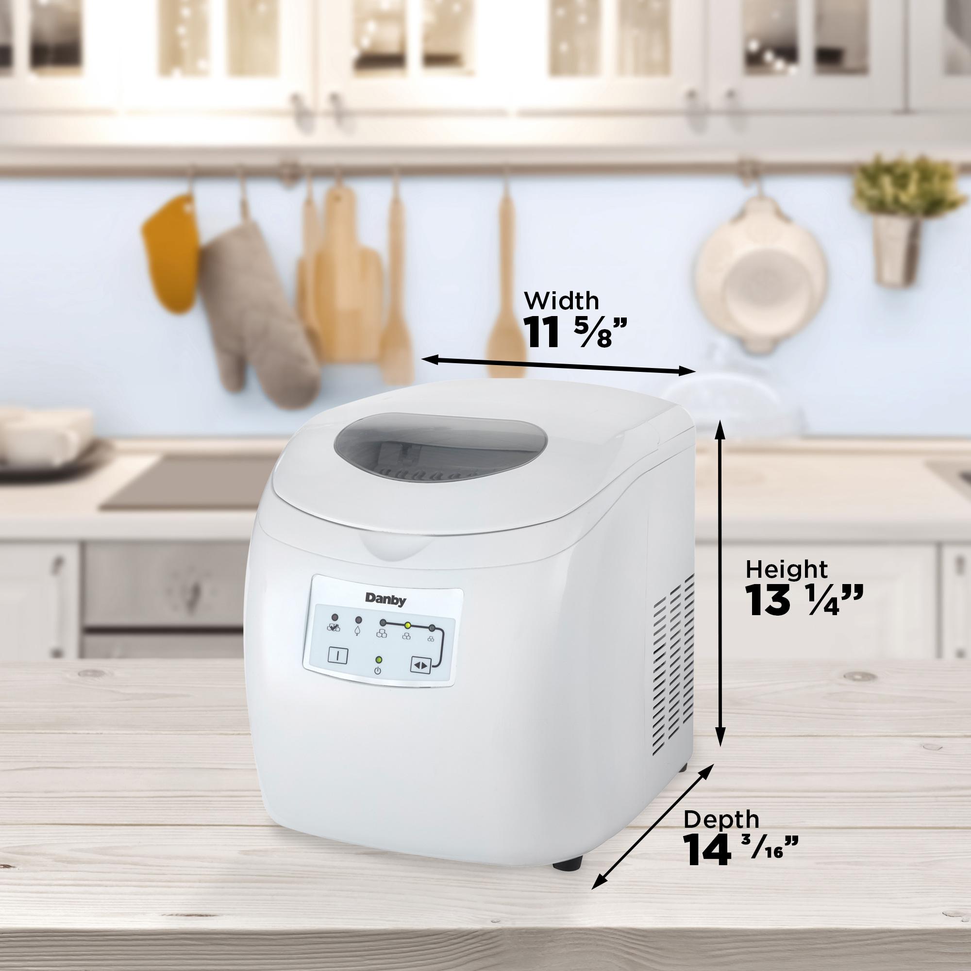 Danby 25 lbs. Countertop Ice Maker in White