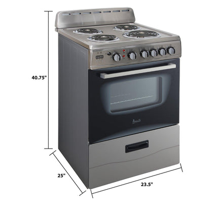 ERU240P0W Avanti 24" Electric Range - White