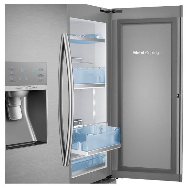 Samsung RF30HDEDTSR 36" Wide, 30 cu. ft. Capacity 3-Door French Door Food ShowCase Refrigerator with Dual Ice Maker (Stainless Steel)