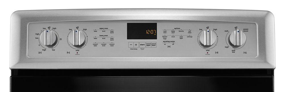 Maytag MET8820DS 30-inch Wide Double Oven Electric Range with Convection - 6.7 cu. ft.