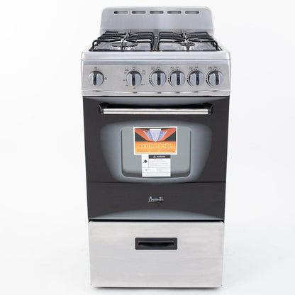 GR2013CSS Avanti 20" Gas Range - Stainless Steel