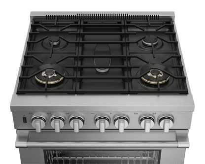 Beko PRDF34552SS 30" Stainless Steel Pro-Style Dual Fuel Range