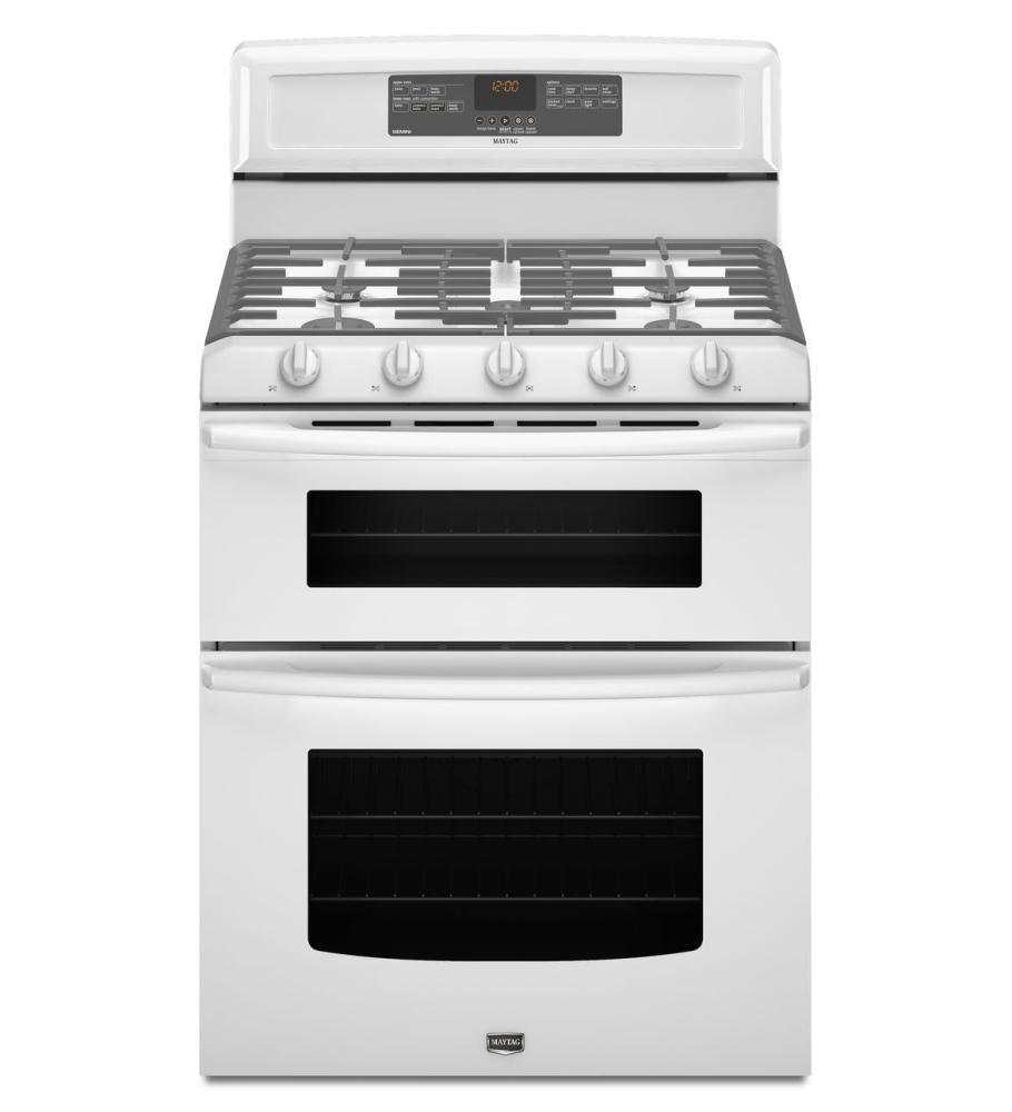 6.0 cu. ft. Capacity Double Oven Gas Range with Speed Heat Burner
