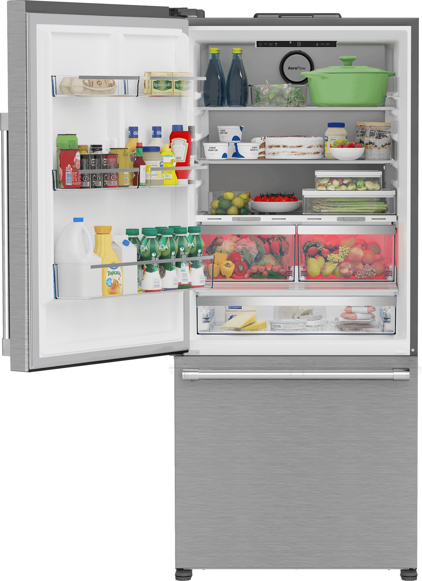 Beko BFBD30216SSL 30" Bottom Freezer Refrigerator with HarvestFresh