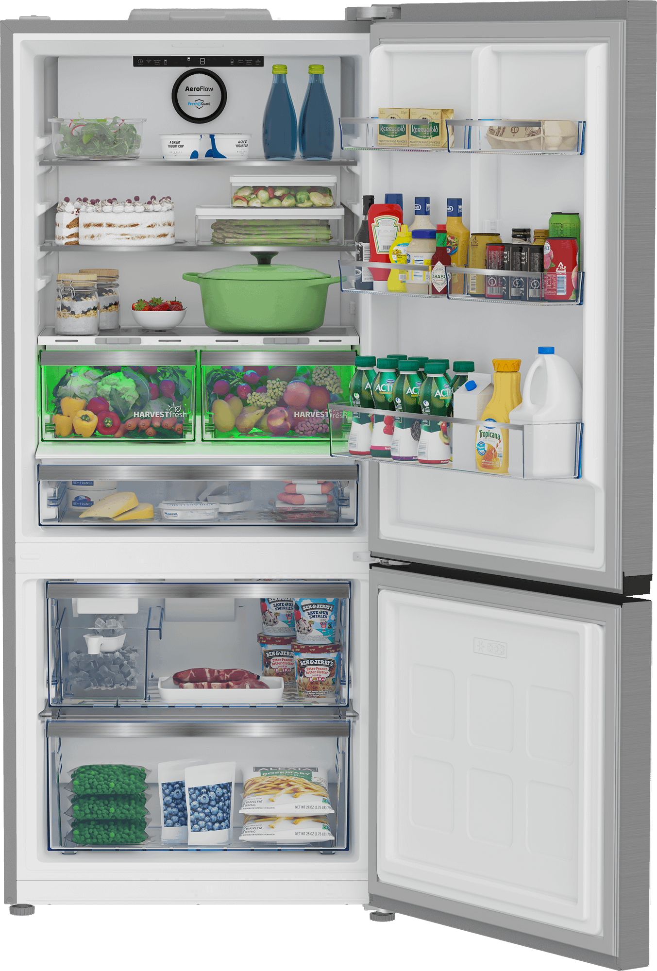 Beko BFBF30116SSIM 30" Bottom Freezer Refrigerator
