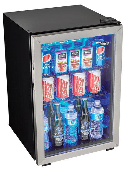 DBC026A1BSSDB Danby 2.6 cu. ft. Free-Standing Beverage Center in Stainless Steel