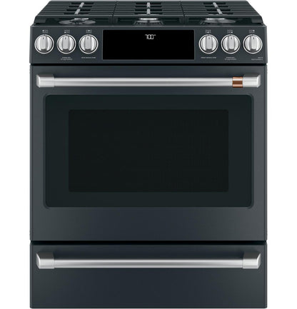 Cafe CGS700P3MD1 CAF(EBACK)™ 30" Smart Slide-In, Front-Control, Gas Range with Convection Oven