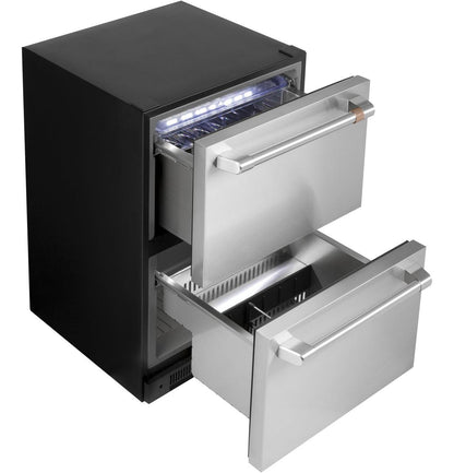 Cafe CDE06RP2NS1 CAF(EBACK)™ 5.7 Cu. Ft. Built-In Dual-Drawer Refrigerator