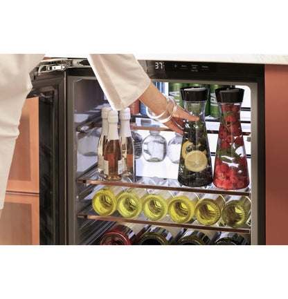 Cafe CCR06BM2PS5 CAF(EBACK)™ Beverage Center in Platinum Glass