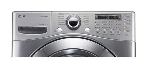Lg 7.4 cu.ft. Ultra-Large Capacity SteamDryer with NeveRust Stainless Steel Drum (Electric)