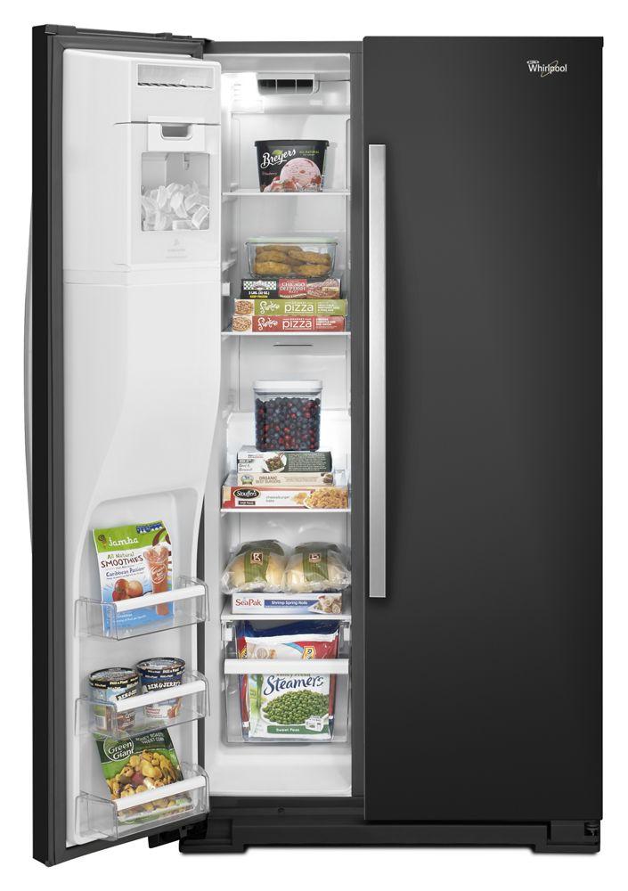 Whirlpool 36-inch Wide Side-by-Side Refrigerator with Temperature Control - 26 cu. ft.