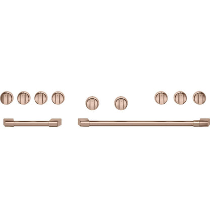 Cafe CXPR8HKPTCU CAF(EBACK)™ 48" Brushed Copper Handle & Knob Set for Pro Range and Rangetop