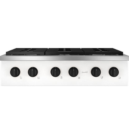 Cafe CGU366P4TW2 CAF(EBACK)™ 36" Commercial-Style Gas Rangetop with 6 Burners (Natural Gas)
