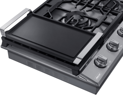 Dacor DTG30P875NS Transitional 30" Gas Cooktop, Silver Stainless Steel, Natural Gas/Liquid Propane