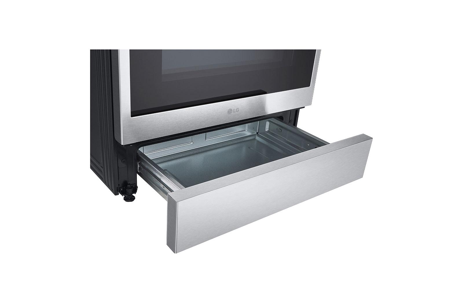 LG LSEL6335F 6.3 Cu. ft. Stainless Smart Instaview Electric Slide-in Range with Air Fry