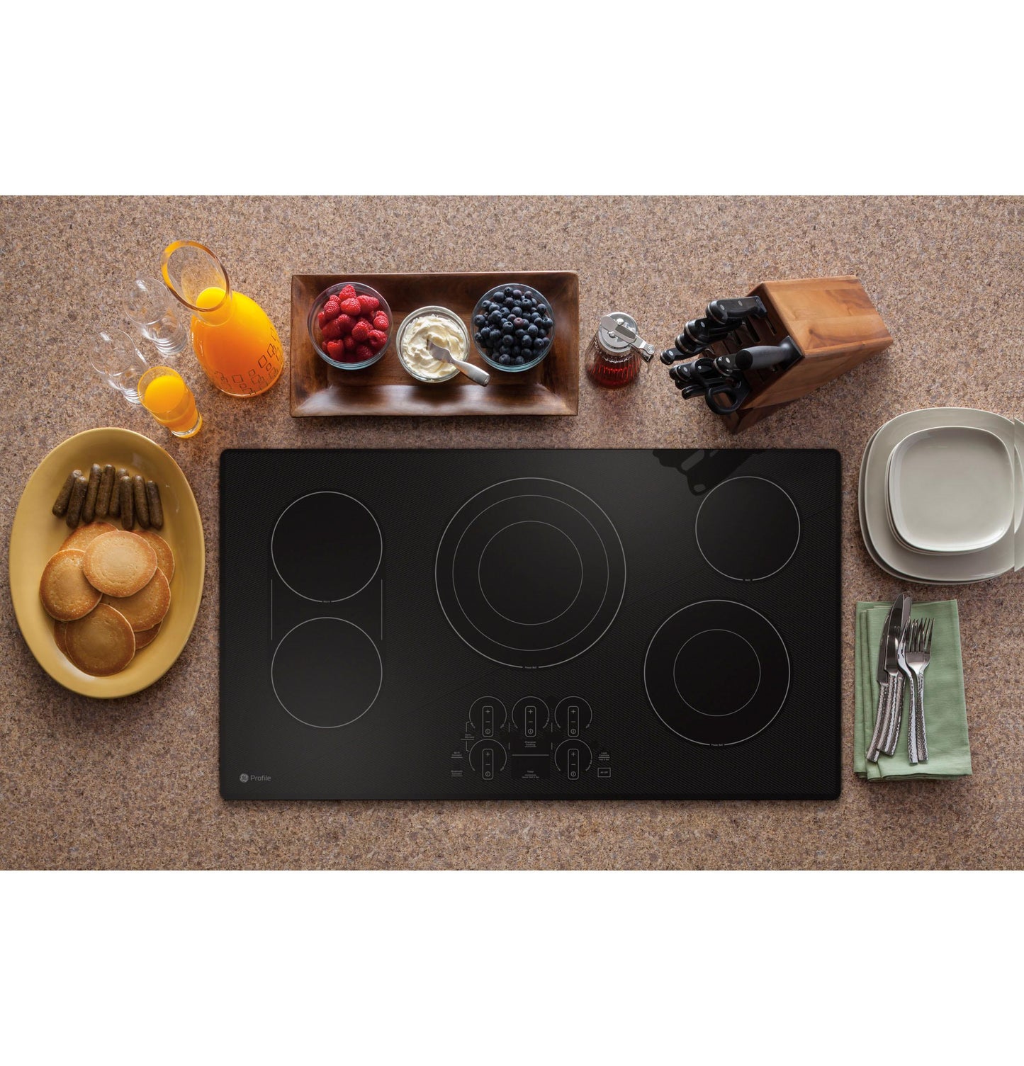 PEP7036DTBB GE Profile™ 36" Built-In Touch Control Electric Cooktop