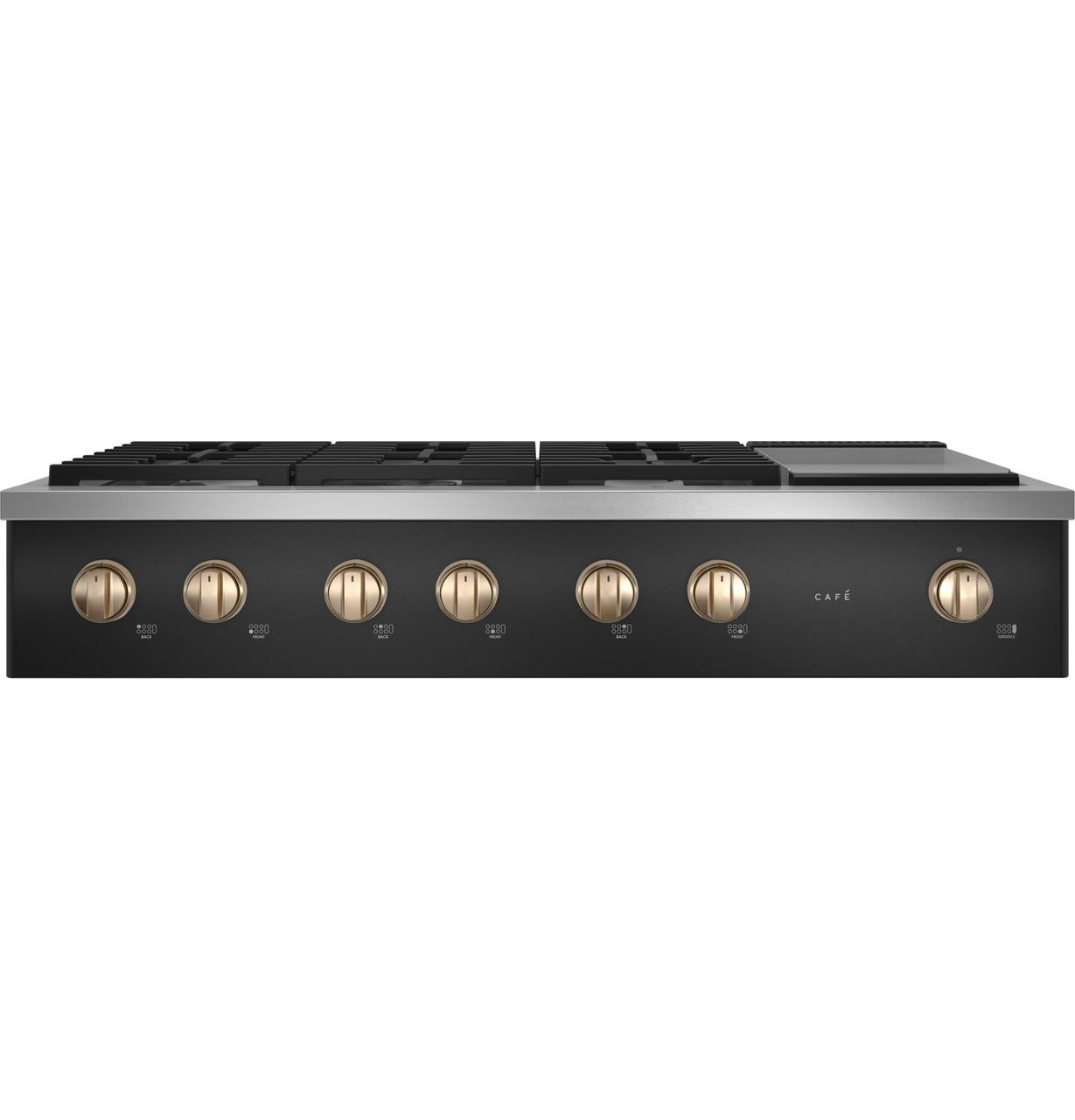 Cafe CGU486P3TD1 CAF(EBACK)™ 48" Commercial-Style Gas Rangetop with 6 Burners and Integrated Griddle (Natural Gas)