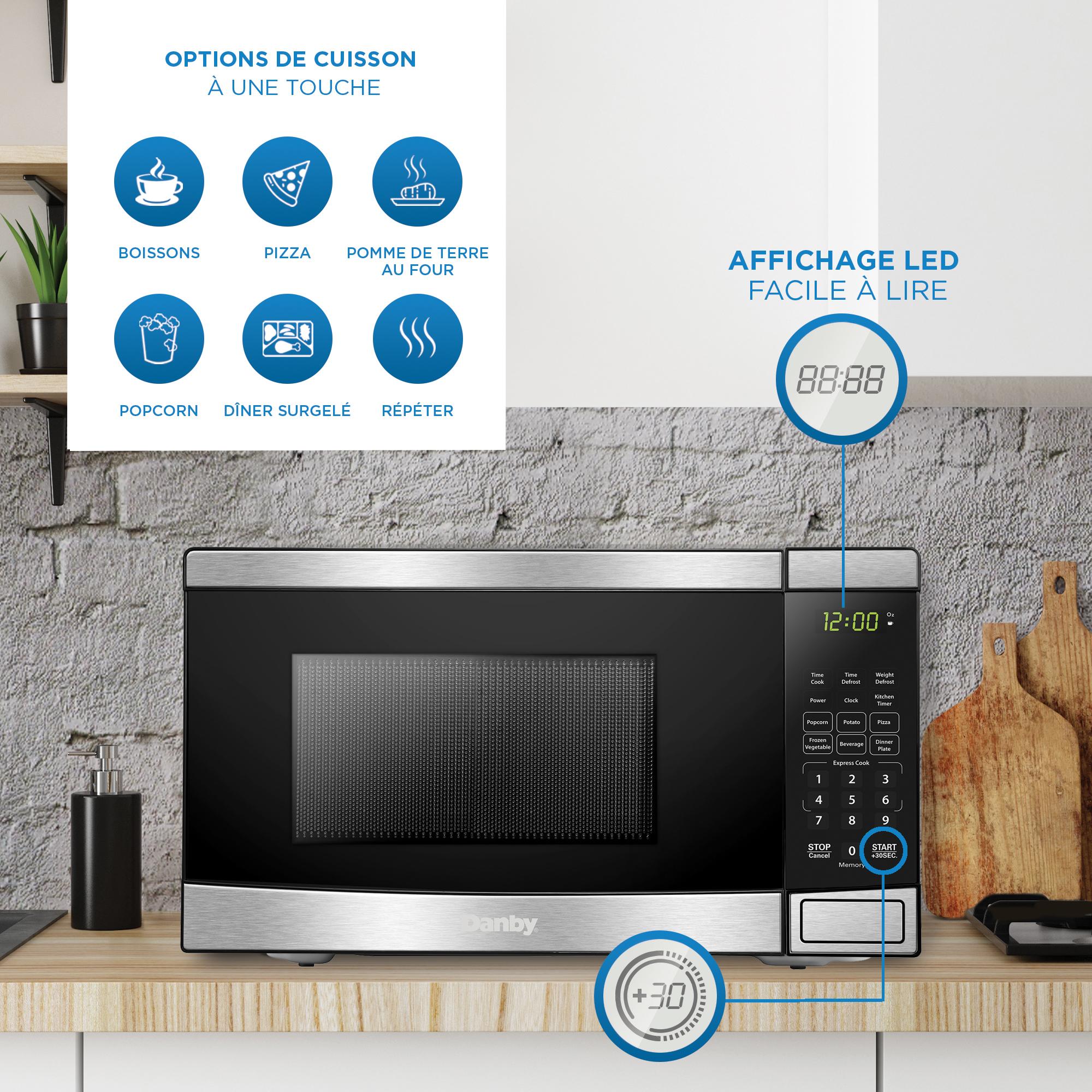 Danby 0.7 cu. ft. Countertop Microwave in Stainless Steel