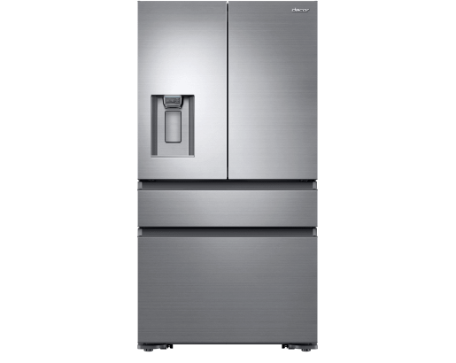 36" Counter Depth French Door Bottom Freezer, Silver Stainless Steel