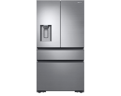 36" Counter Depth French Door Bottom Freezer, Silver Stainless Steel