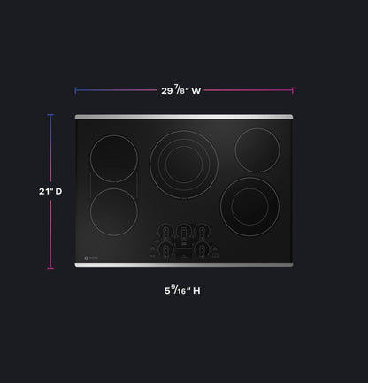 PEP9030STSS GE Profile™ 30" Built-In Touch Control Electric Cooktop