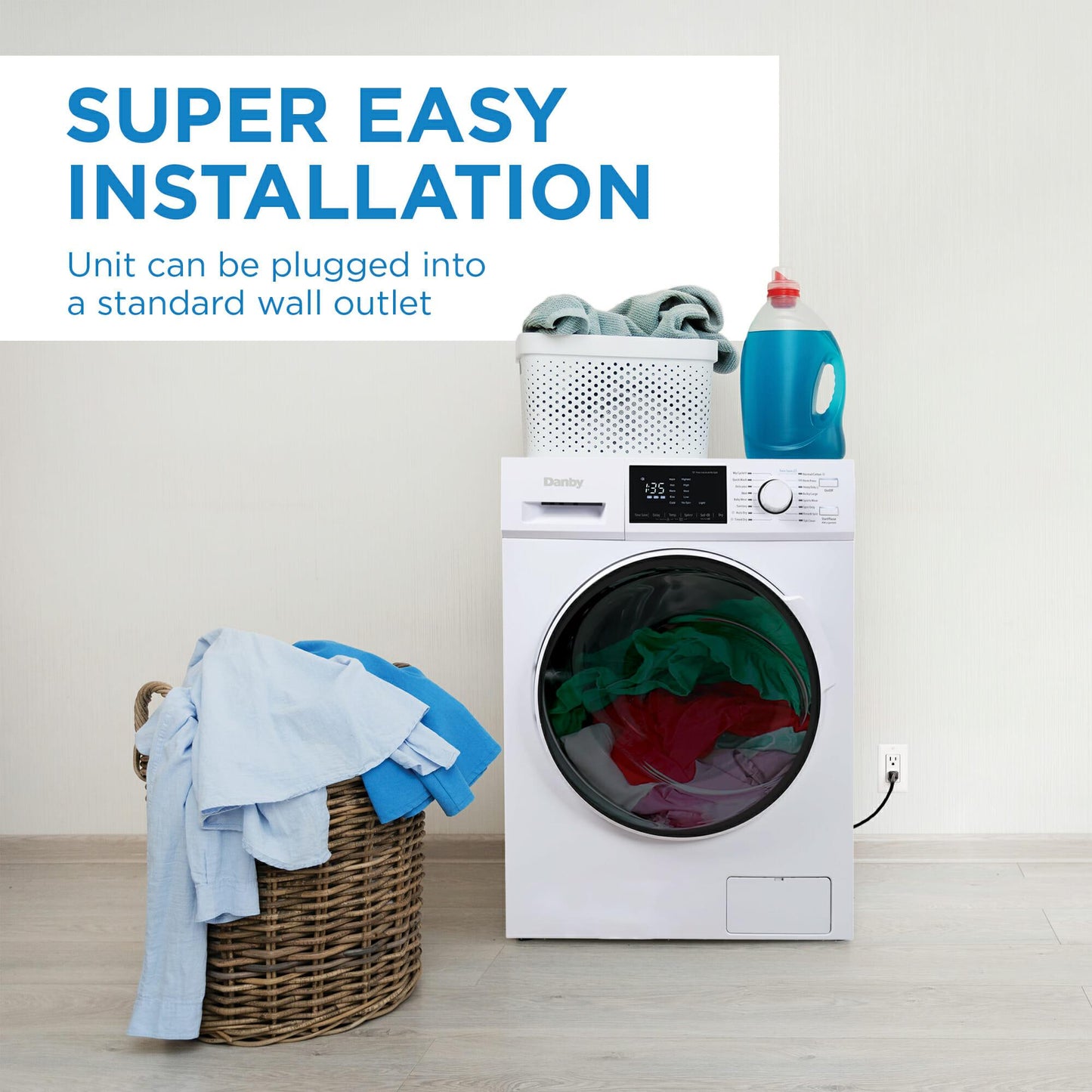 DWM120WDB3 Danby 2.7 cu. ft. All-In-One Ventless Washer/Dryer in White