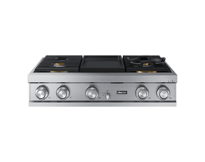 Dacor 36" Rangetop, Silver Stainless Steel, Natural Gas