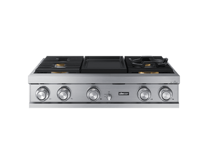 Dacor DTT36M974LS 36" Rangetop, Silver Stainless Steel, Natural Gas
