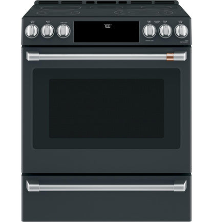 Cafe CES700P3MD1 CAF(EBACK)™ 30" Smart Slide-In, Front-Control, Radiant and Convection Range