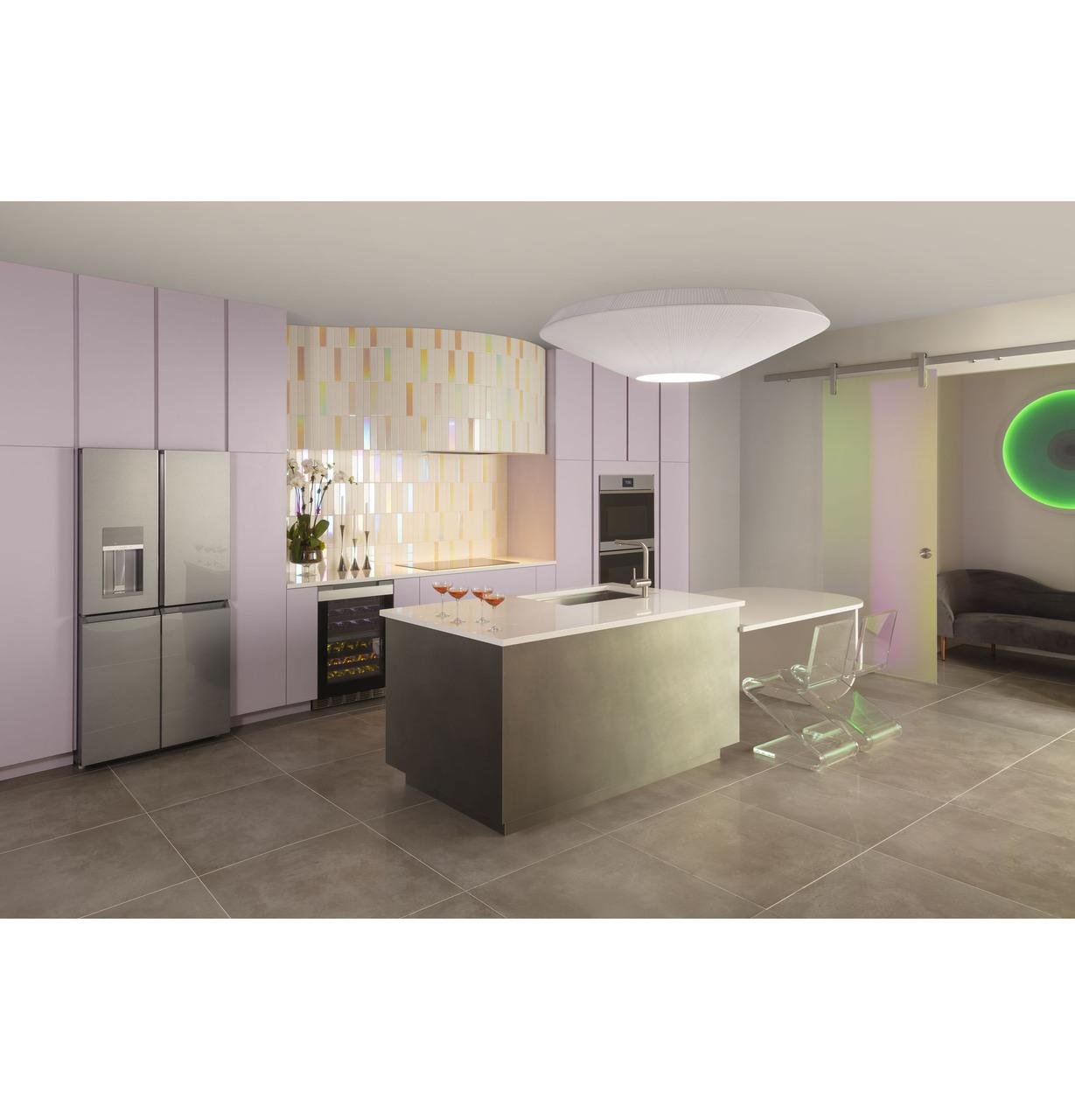 Cafe CTD90DM2NS5 CAF(EBACK)™ 30" Smart Built-In Convection Double Wall Oven in Platinum Glass