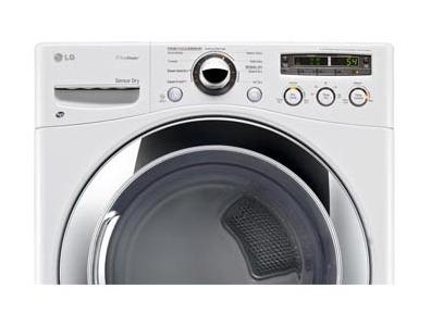 Lg DLEX3250W 7.3 cu. ft. Ultra Large Capacity SteamDryer™ with Sensor Dry