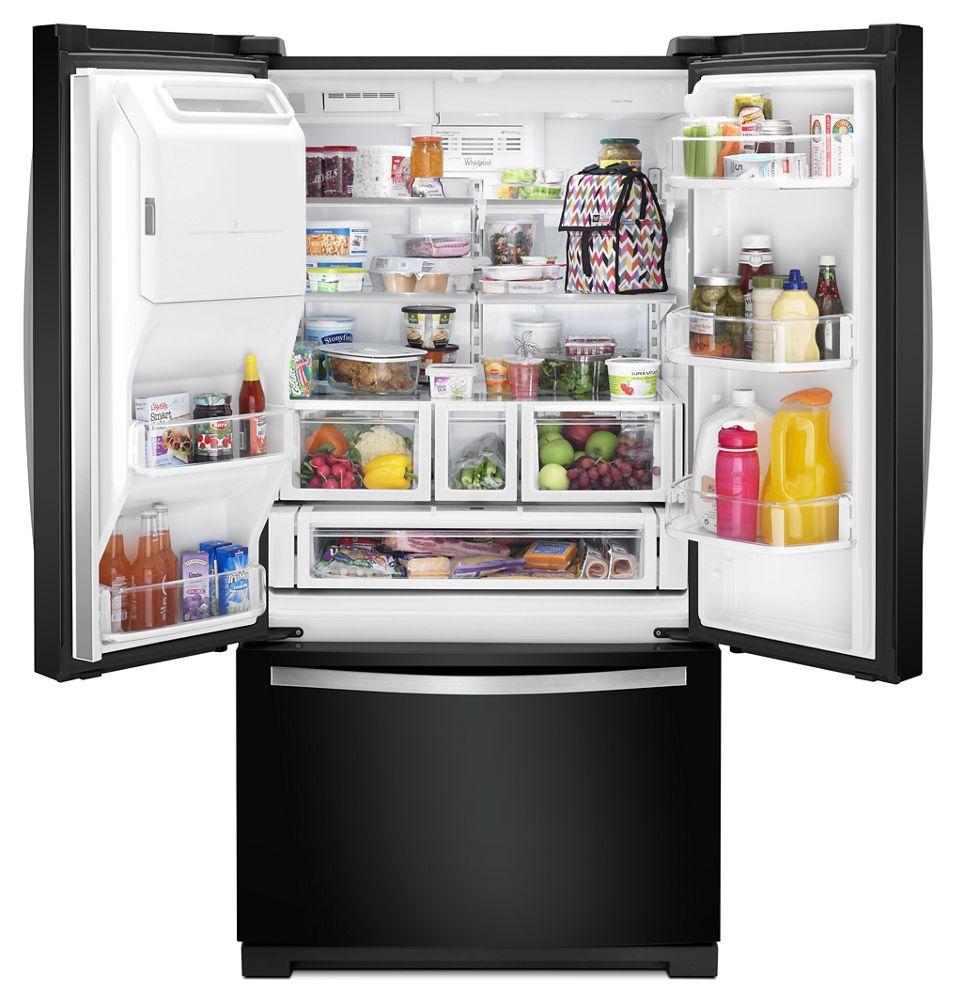 Whirlpool WRF757SDEE 36-inch Wide French Door Bottom Freezer Refrigerator with StoreRight System - 27cu. ft.