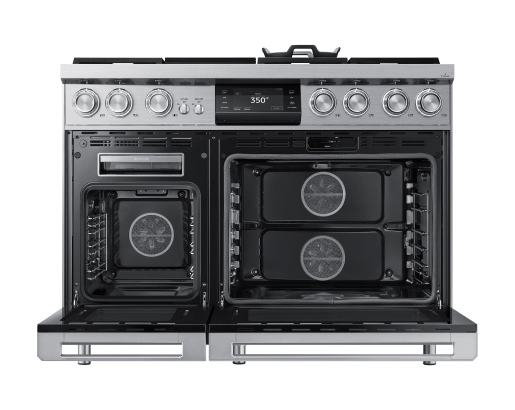 Dacor 48" Pro Dual-Fuel Steam Range, Silver Stainless Steel, Natural Gas