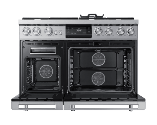 Dacor DOP48M96DLS 48" Pro Dual-Fuel Steam Range, Silver Stainless Steel, Natural Gas