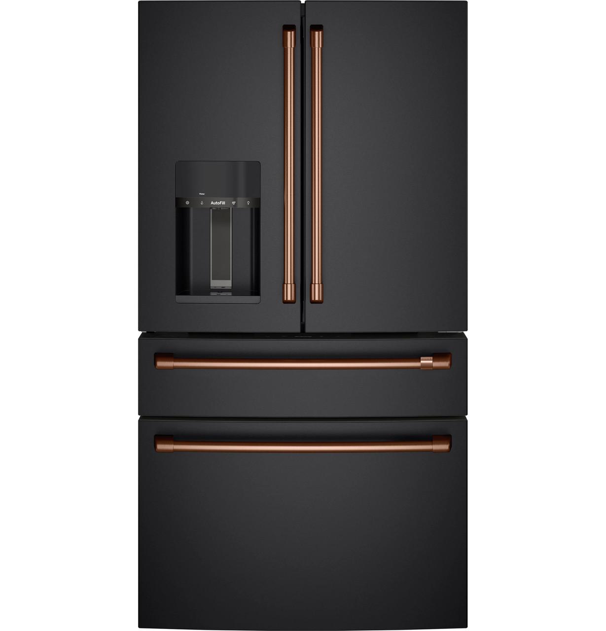 Cafe CXE22DP3PD1 CAF(EBACK)™ ENERGY STAR® 22.3 Cu. Ft. Smart Counter-Depth 4-Door French-Door Refrigerator