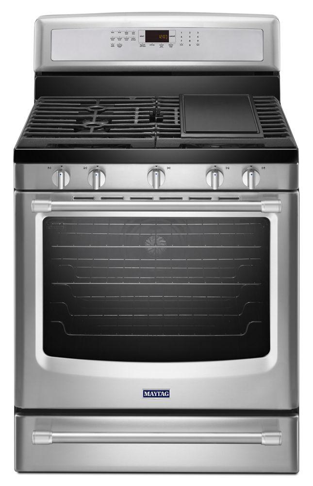 Maytag MGR8850DS 30-inch Wide Gas Range with Convection and Warming Drawer - 5.8 cu. ft.