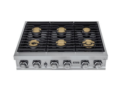 Dacor DTT36M876PS 36" Rangetop, Stainless Steel, Liquid Propane