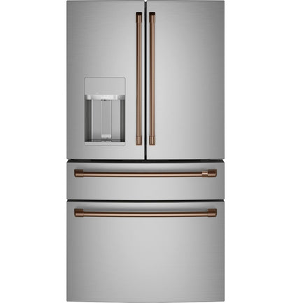 Cafe CXE22DP2PS1 CAF(EBACK)™ ENERGY STAR® 22.3 Cu. Ft. Smart Counter-Depth 4-Door French-Door Refrigerator