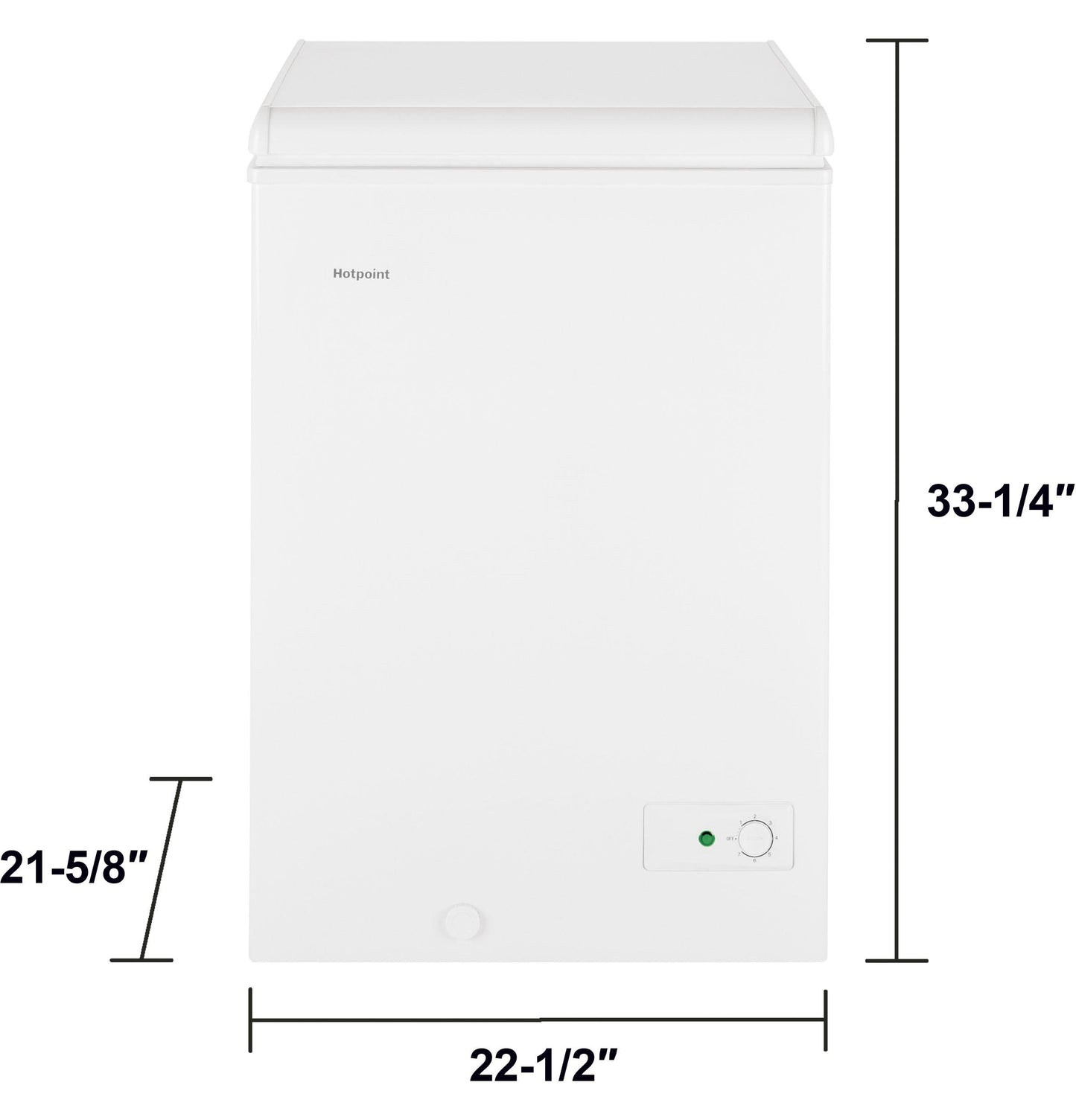 HCM4SMWW Hotpoint® 3.6 Cu. Ft. Manual Defrost Chest Freezer