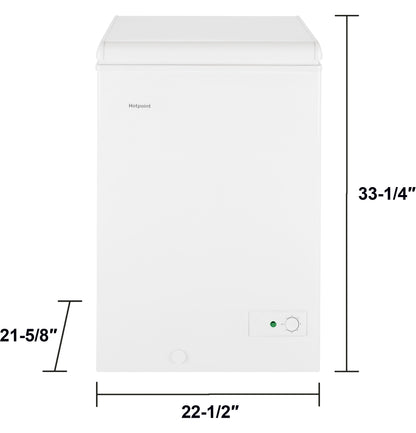 HCM4SMWW Hotpoint® 3.6 Cu. Ft. Manual Defrost Chest Freezer