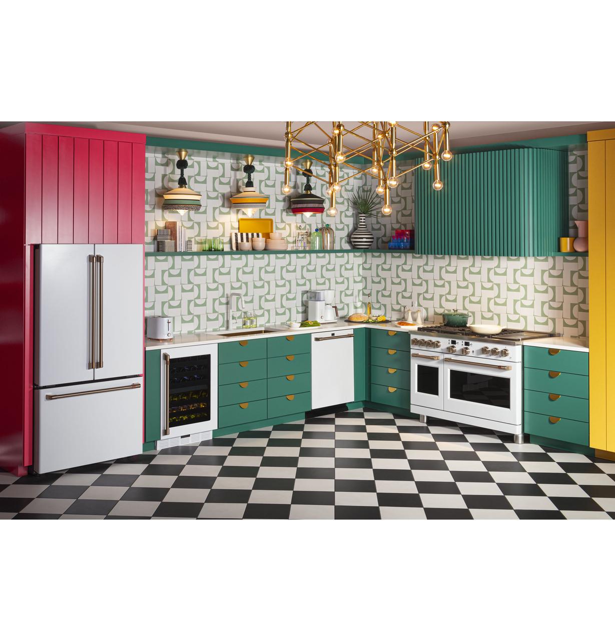 Cafe CWE23SP4MW2 CAF(EBACK)™ ENERGY STAR® 23.1 Cu. Ft. Smart Counter-Depth French-Door Refrigerator
