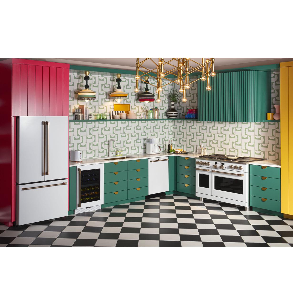 Cafe CWE23SP4MW2 CAF(EBACK)™ ENERGY STAR® 23.1 Cu. Ft. Smart Counter-Depth French-Door Refrigerator