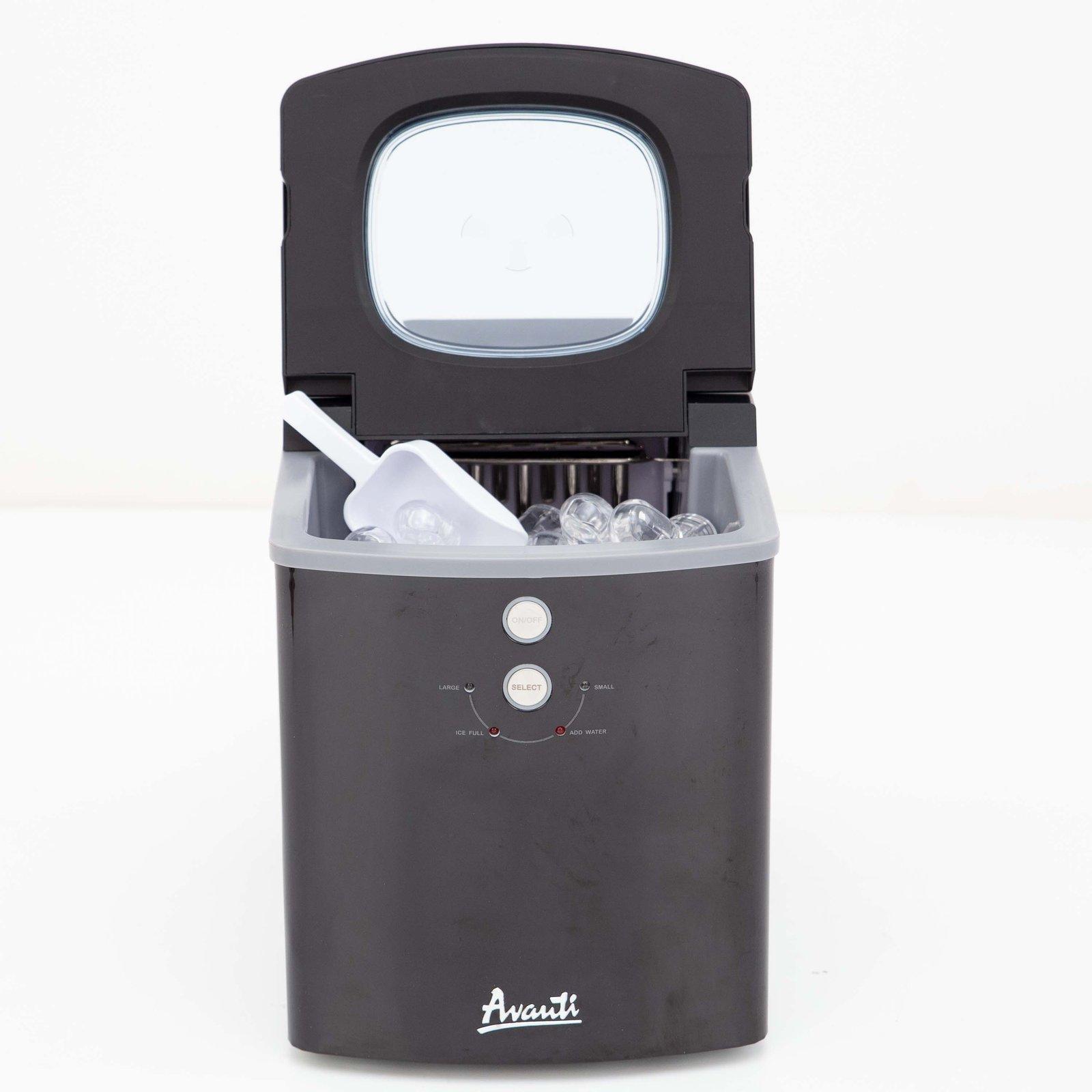 Avanti Portable Countertop Ice Maker - Stainless Steel / 33 lbs