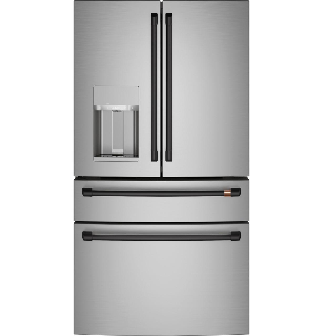 Cafe CXE22DP2PS1 CAF(EBACK)™ ENERGY STAR® 22.3 Cu. Ft. Smart Counter-Depth 4-Door French-Door Refrigerator