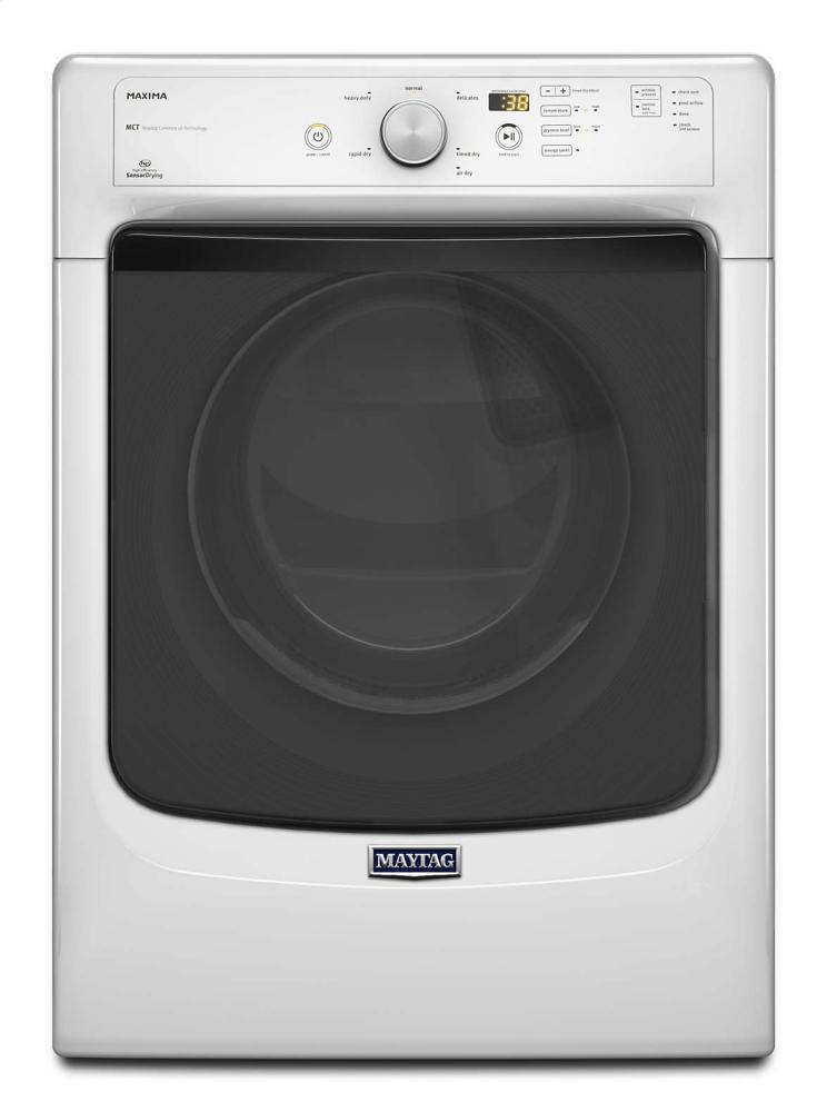 Maytag MED3100DW Maxima® Front Load High Efficiency Electric Dryer with Large Capacity and Advanced Moisture Sensing - 7.3 cu. ft.